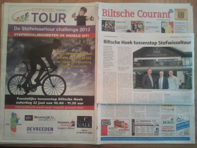 stofwisseltour 2103 krant