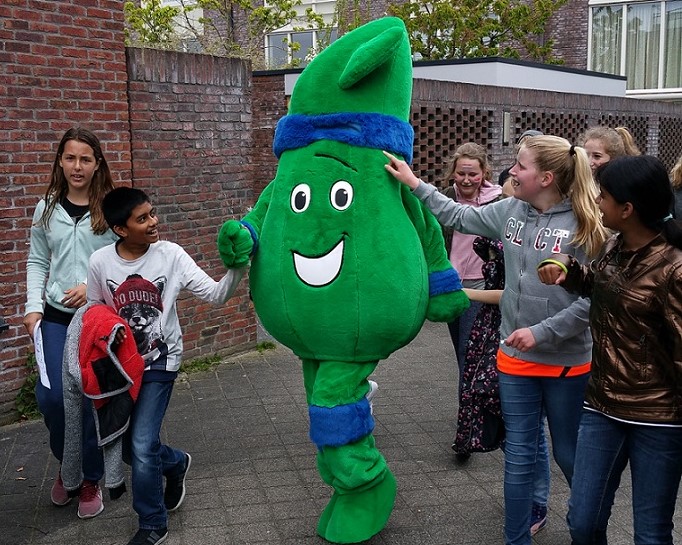 victor aan de wandel